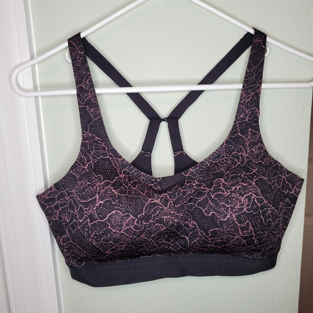 Nwt lululemon lacescape spanish rose black floral fine form bra size 32C 32E 38C - Picture 7 of 10